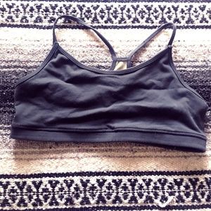 Lululemon Grey with Mesh Back Flow Y Bra Size 10